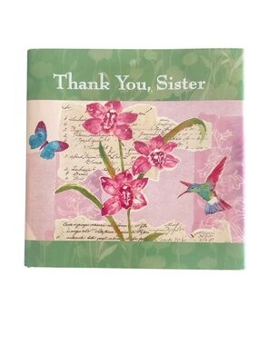 Thank You Sister Inspirational Keepsake Hardcover Gift Book